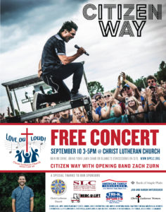 CITIZEN WAY CONCERT POSTER