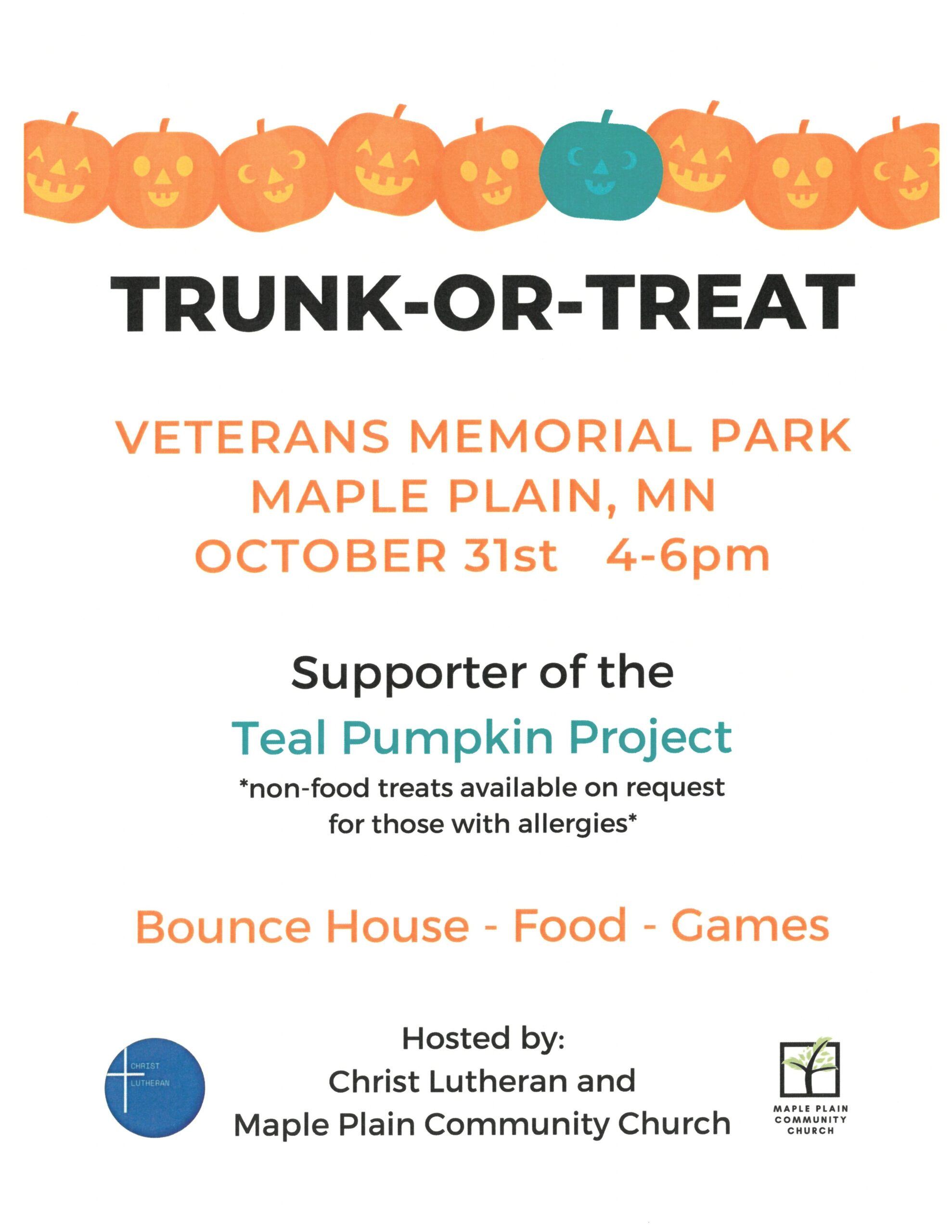 Trunk or Treat Christ Lutheran Church
